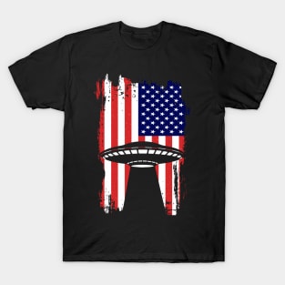 American Flag Ufo Alien T-Shirt